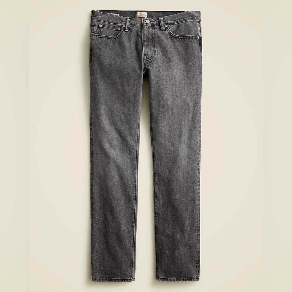 NWT J Crew 484 Slim Fit Jeans Men’s 32x34 Black Wash 100% Cotton BI523